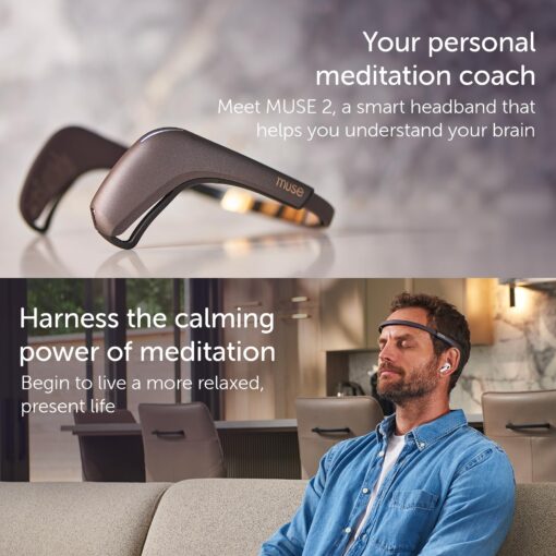 MUSE 2: Smart Meditation Headband | Mindfulness & Relaxation Aid with Real-Time Sound Feedback | Multi Sensor Biofeedback Devices for Home Use with Responsive Sound Feedback Guidance - Image 5