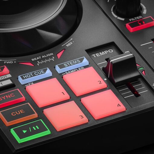 Hercules DJControl Inpulse 200 MK2 — Ideal DJ Controller for Learning to Mix — Software and Tutorials Included, Black - Image 3